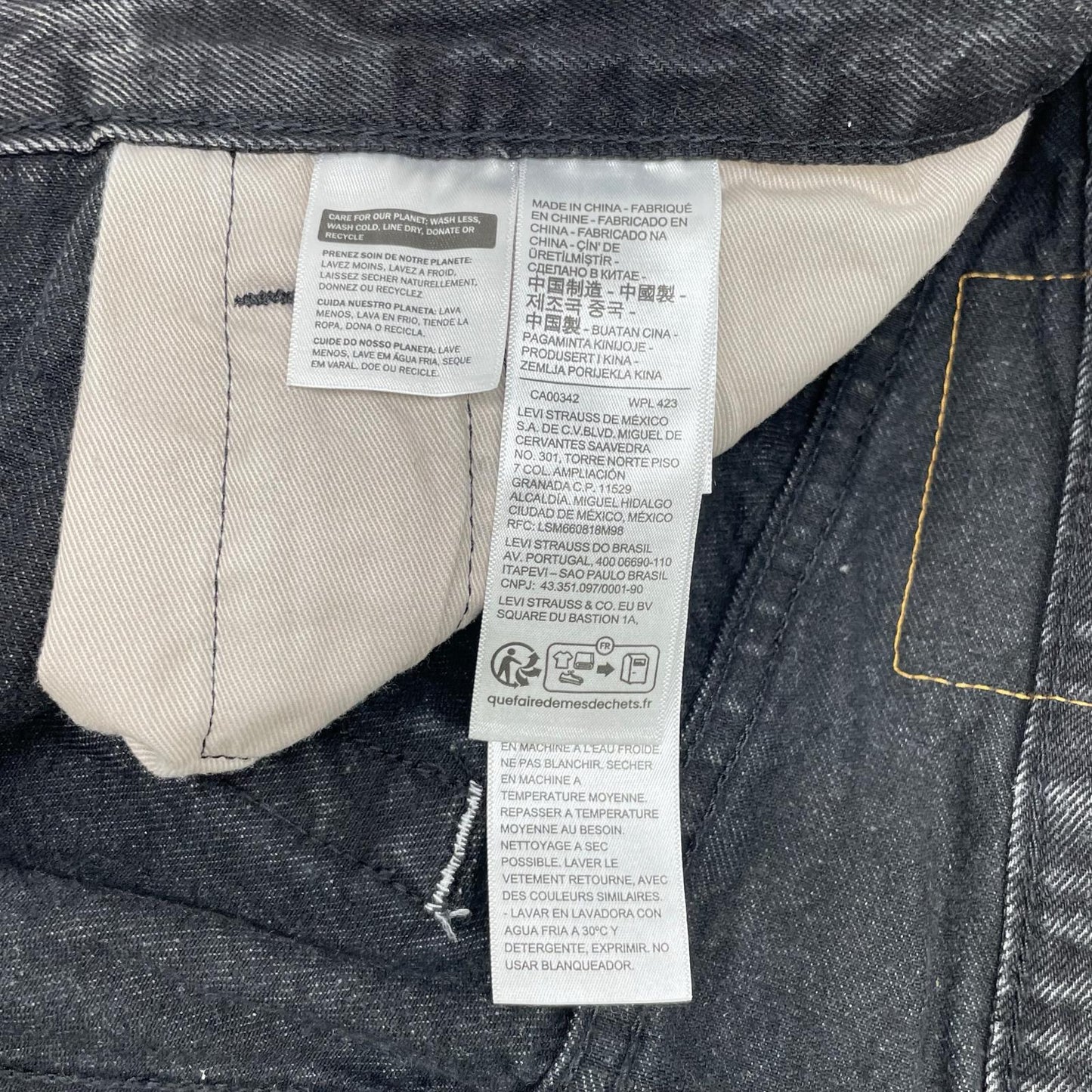 LEVI'S リーバイス 【EDIFICE別注】0022U-0000 501 ブラック 30周年記念 ボタンフライデニムパンツ ボトムス