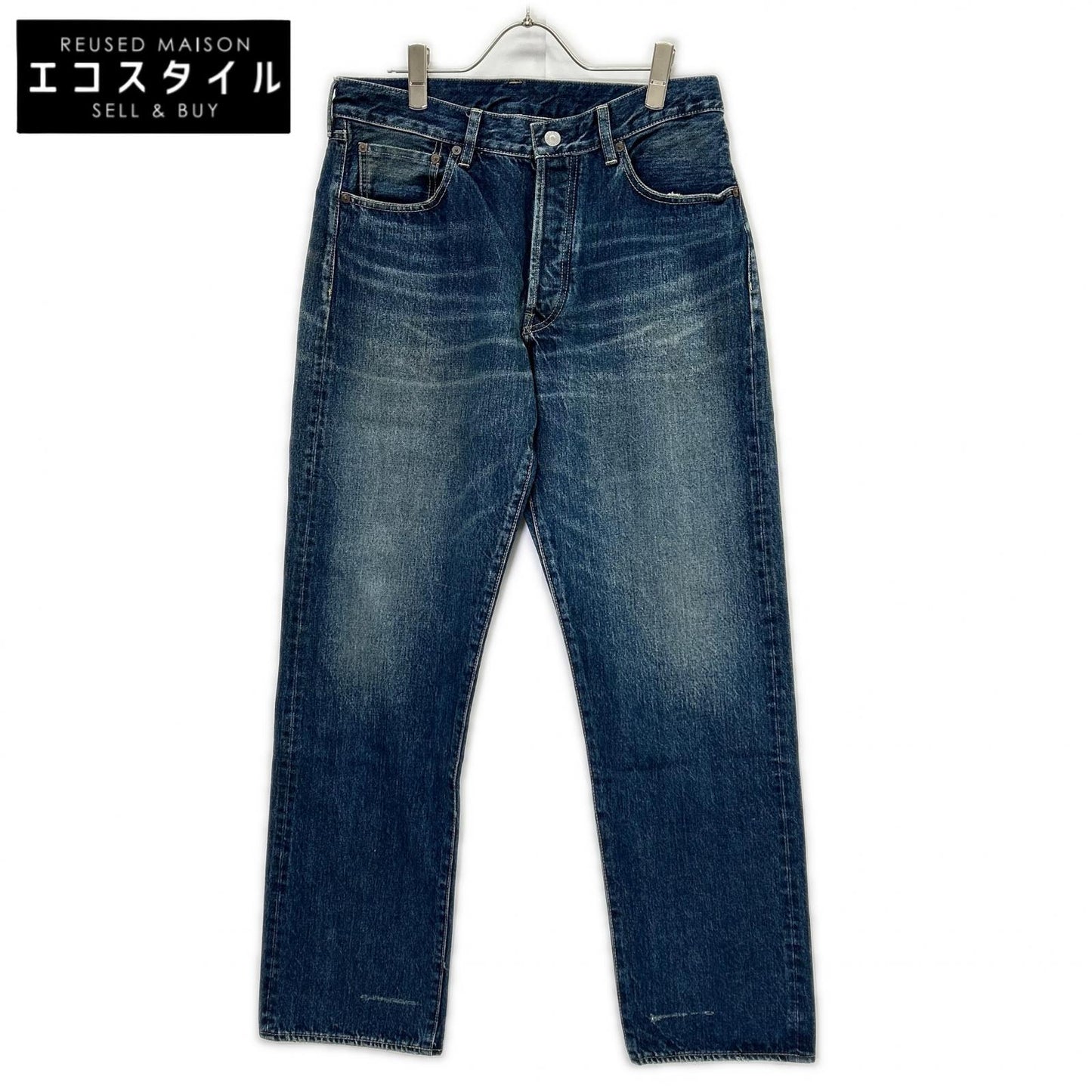 MINEDENIM マインデニム 2304-1007-85-322 ブルー L.Straight 5pocket ボタンフライデニムパンツ ボトムス