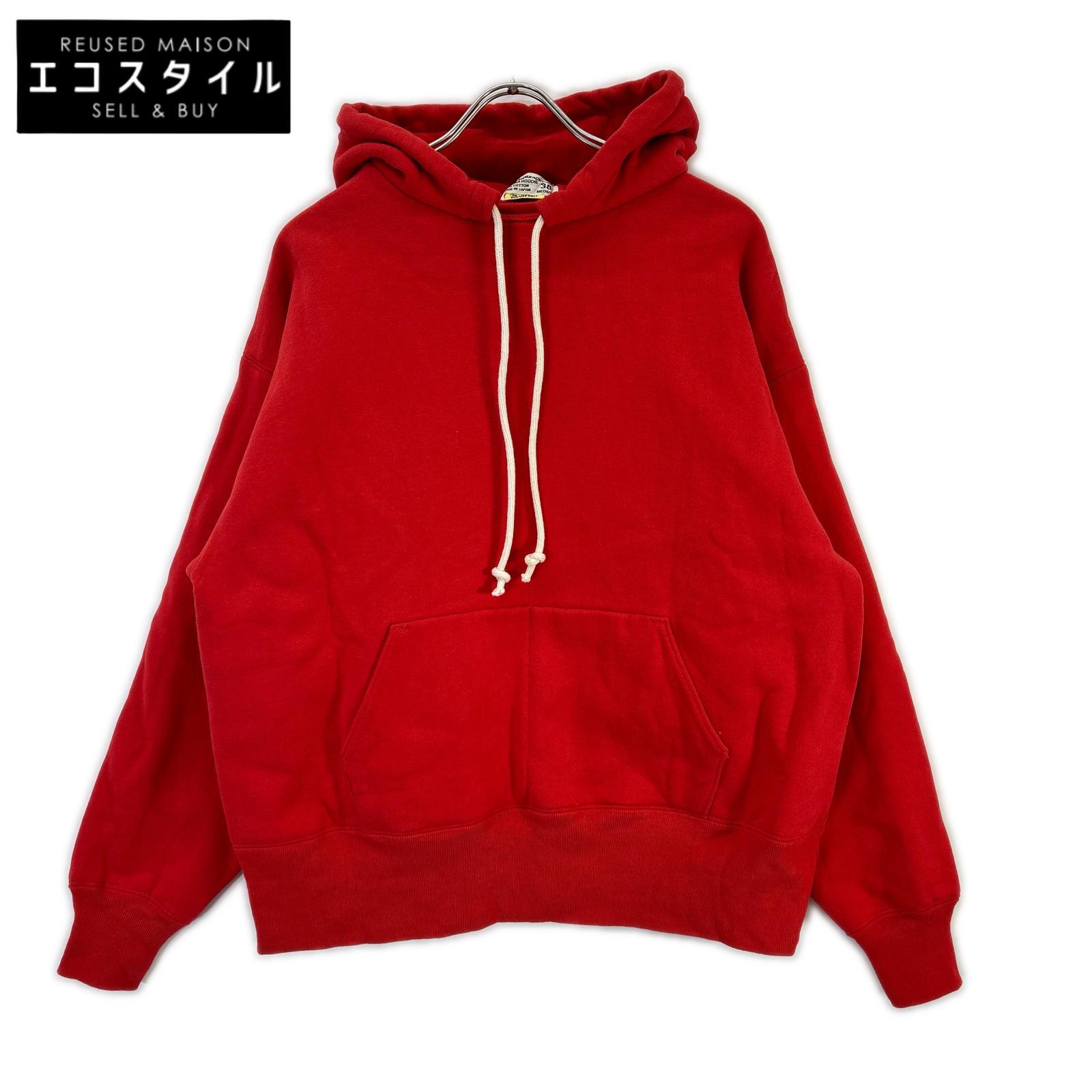 SURE MANUFACTURING シュアーマニファクチャリング レッド ALASKA HOODIE アラスカ フーディ ドローストリングフーディ トップス