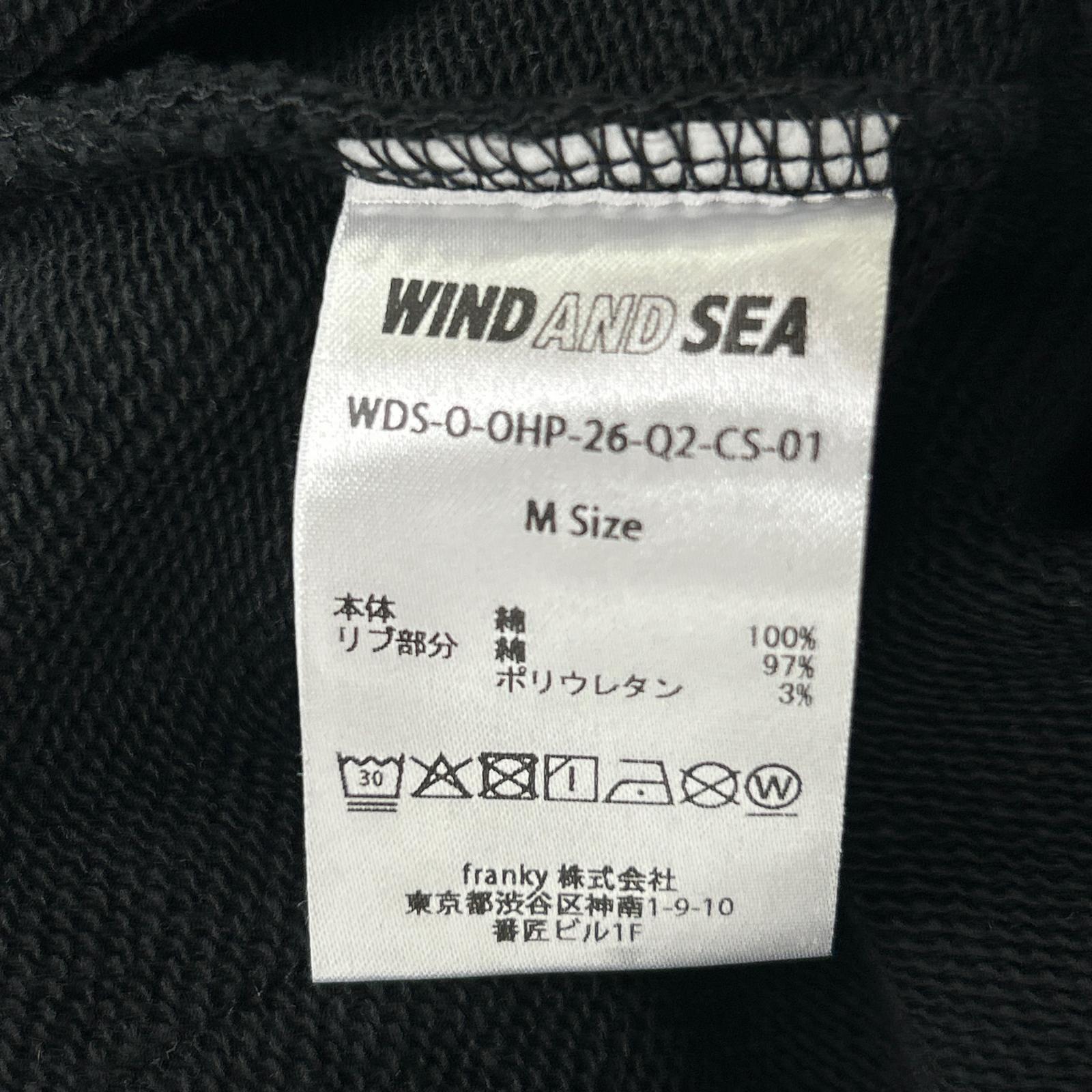 WIND AND SEA ウィンダンシ― WDS-O-OHP-26-Q2-CS-01 ブラック OG SEA LOGO HOODIE SWEATSHIRT スウェット トップス