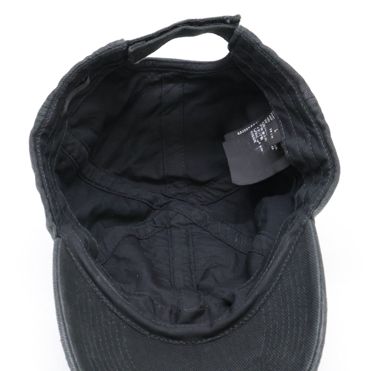 BALENCIAGA バレンシアガ 【即決/国内正規】723773 410B2 エンブロイダリーロゴ ダメージ ベースボールキャップ 帽子