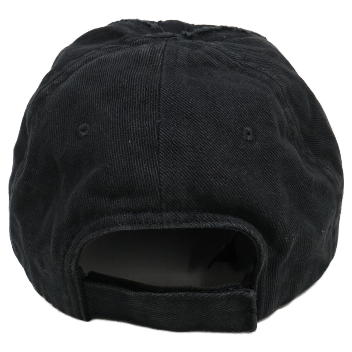 BALENCIAGA バレンシアガ 【即決/国内正規】723773 410B2 エンブロイダリーロゴ ダメージ ベースボールキャップ 帽子