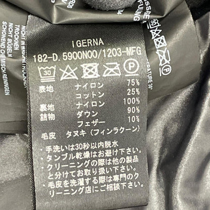 DUVETICA デュベティカ ブラック RYANATRE ラクーンファー ダウンジャケット ジャケット