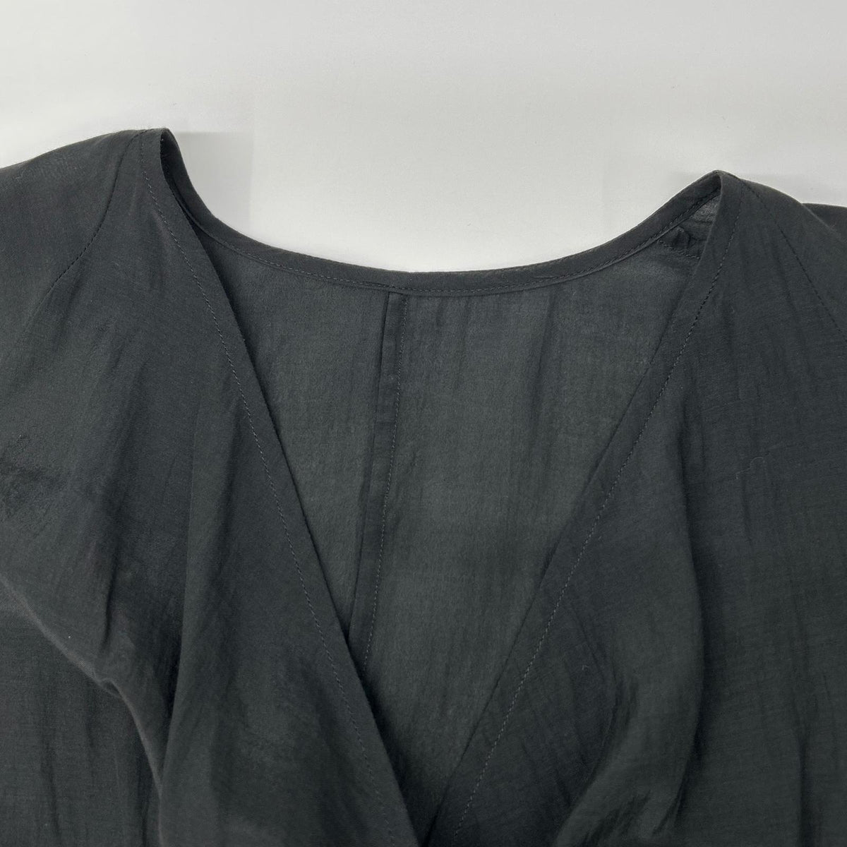 HOUSE OF LOTUS House of Lotus [× Miyako Takayama] Black Cotton Front-Gathered Caftan Dress Dress