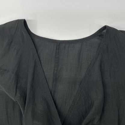 HOUSE OF LOTUS House of Lotus [× Miyako Takayama] Black Cotton Front-Gathered Caftan Dress Dress