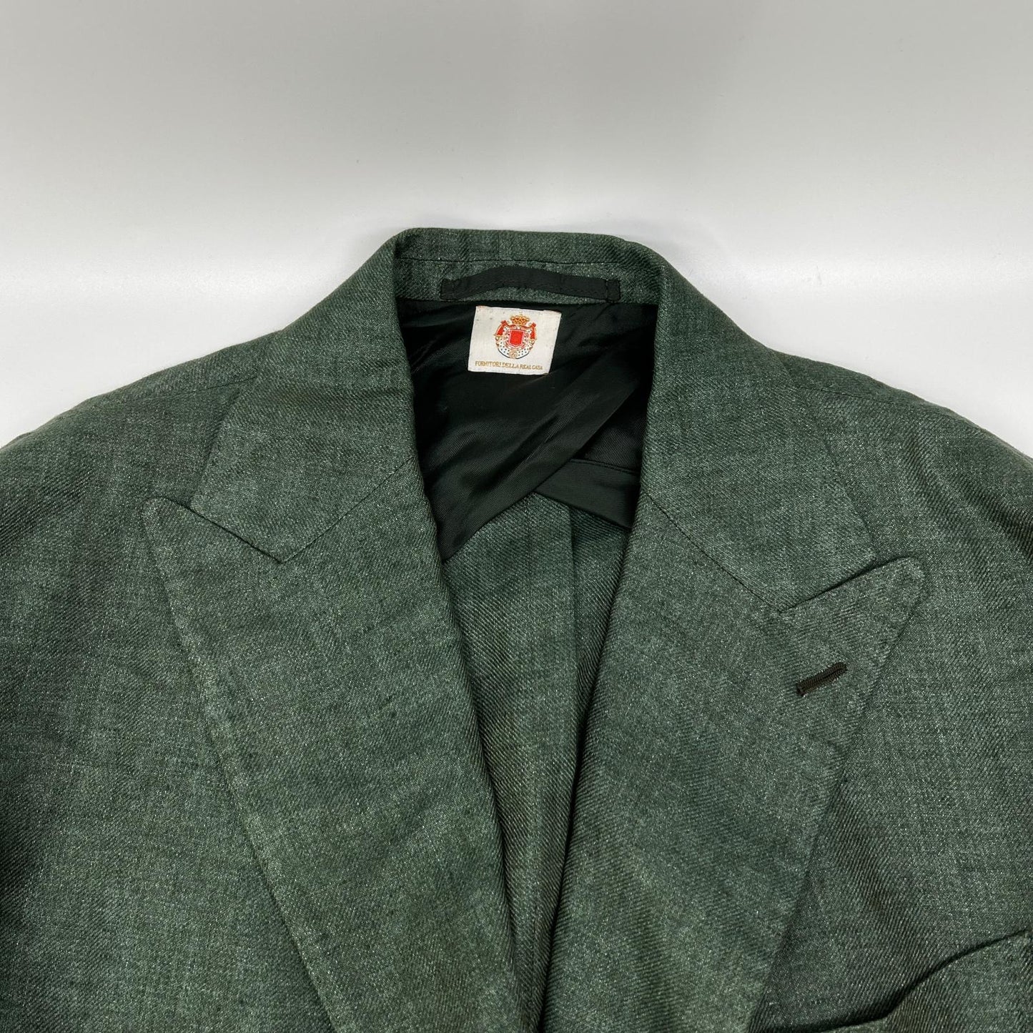 luigiborrelli ルイジボレッリ グリーン リネン100 G-PROCIDA-DP ダブルブレスト テーラードジャケット ジャケット