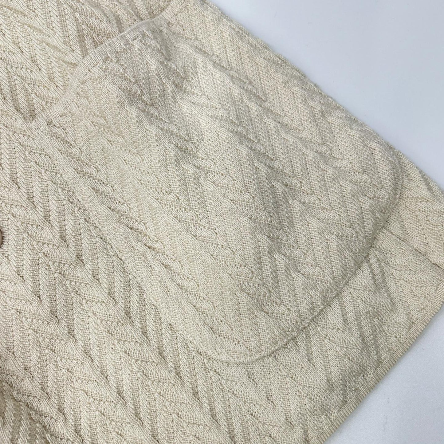 LARDINI ラルディーニ EQLJM57 アイボリー コットン ヘリンボーン ラペルピン ダブルブレストニットジャケット ジャケット