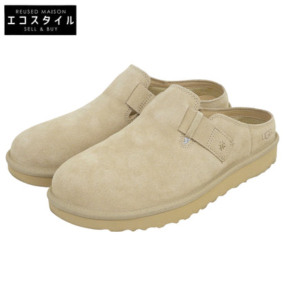 UGG アグ 美品 カルバン クロッグ クロックシューズ サボサンダル メンズ ベージュ 28 1178852 シューズ