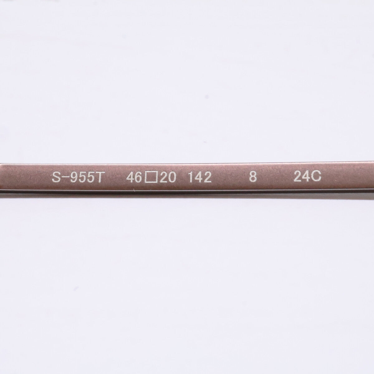 999.9 フォーナインズ 【新品同様】S-955T 8 TITANIUM クラウンパントシェイプ アイウェア 眼鏡