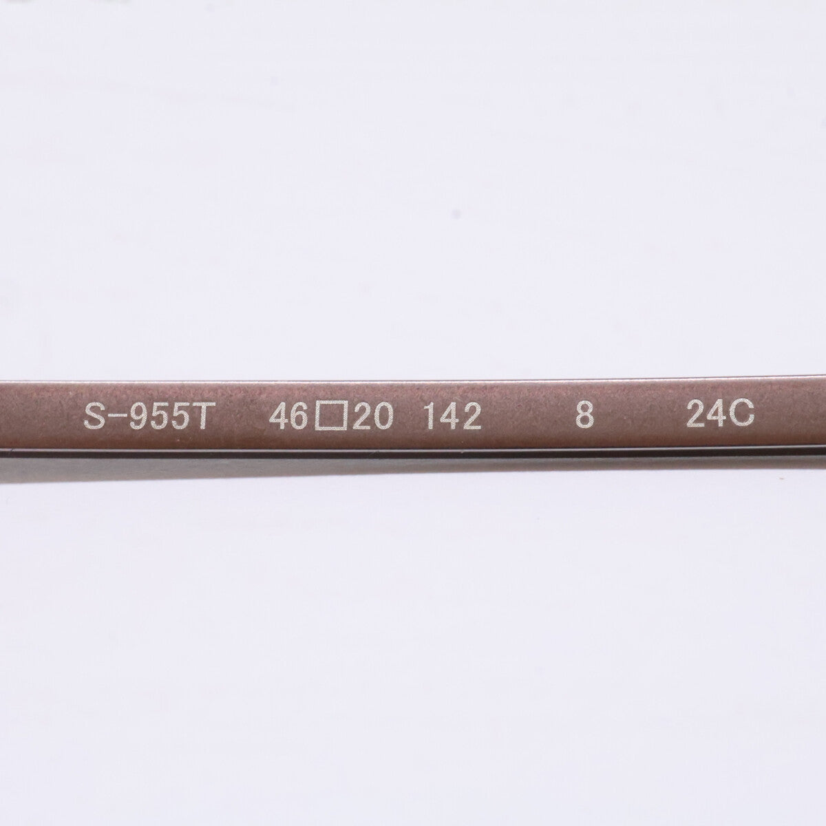999.9 フォーナインズ 【新品同様】S-955T 8 TITANIUM クラウンパントシェイプ アイウェア 眼鏡