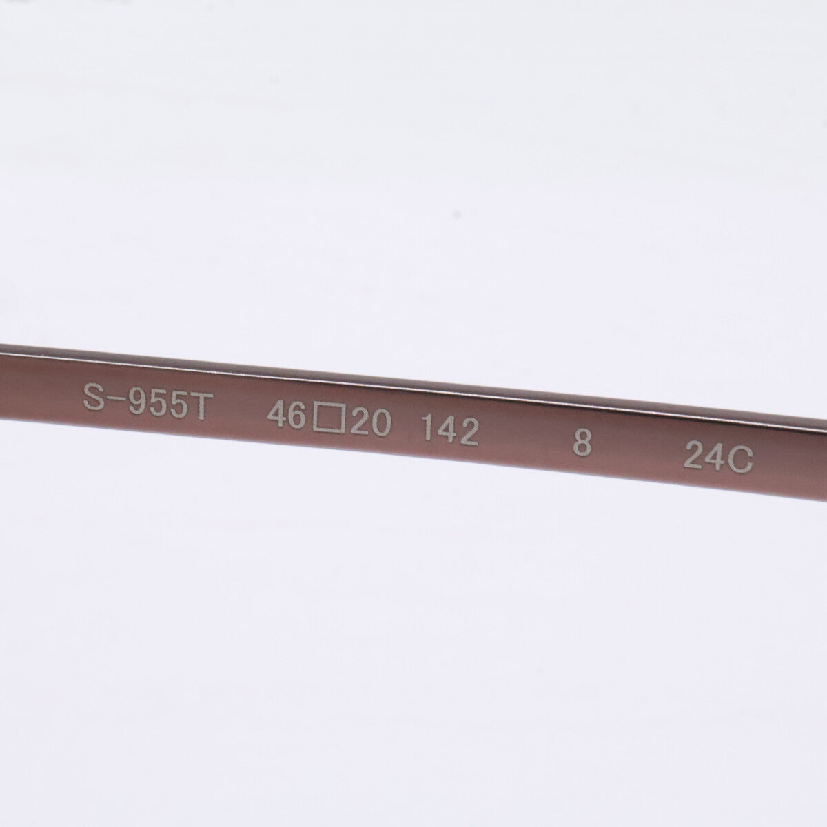 999.9 フォーナインズ 【新品同様】S-955T 8 TITANIUM クラウンパントシェイプ アイウェア 眼鏡