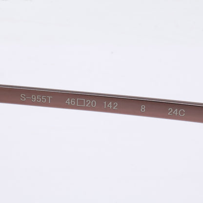 999.9 フォーナインズ 【新品同様】S-955T 8 TITANIUM クラウンパントシェイプ アイウェア 眼鏡