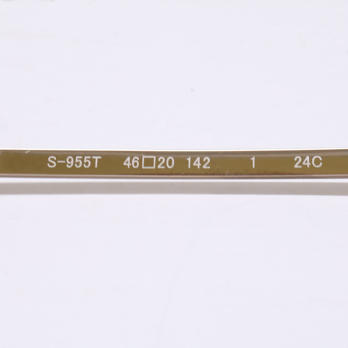999.9 フォーナインズ 【新品同様】S-955T 1 TITANIUM クラウンパントシェイプ アイウェア 眼鏡