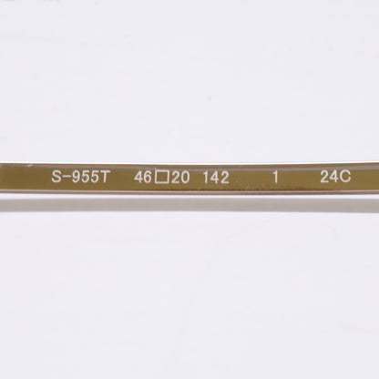 999.9 フォーナインズ 【新品同様】S-955T 1 TITANIUM クラウンパントシェイプ アイウェア 眼鏡