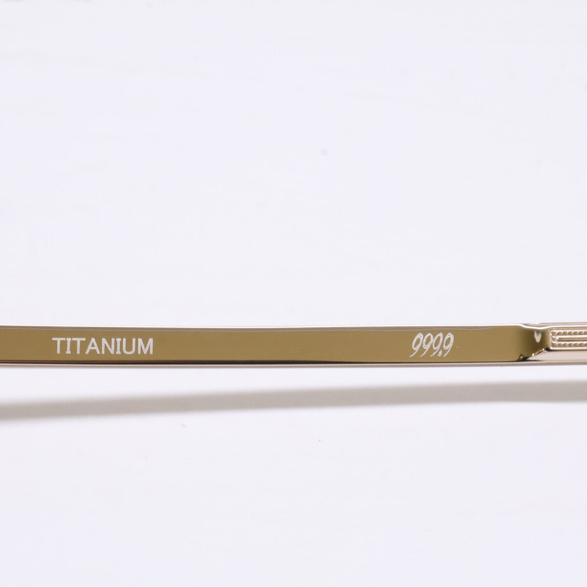 999.9 フォーナインズ 【新品同様】S-955T 1 TITANIUM クラウンパントシェイプ アイウェア 眼鏡