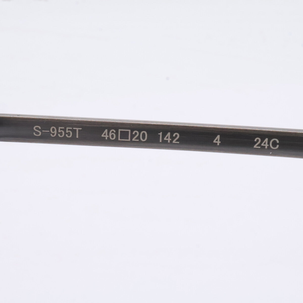 999.9 フォーナインズ 【新品同様】S-955T 4 TITANIUM クラウンパントシェイプ アイウェア 眼鏡