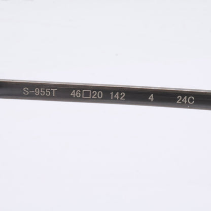 999.9 フォーナインズ 【新品同様】S-955T 4 TITANIUM クラウンパントシェイプ アイウェア 眼鏡