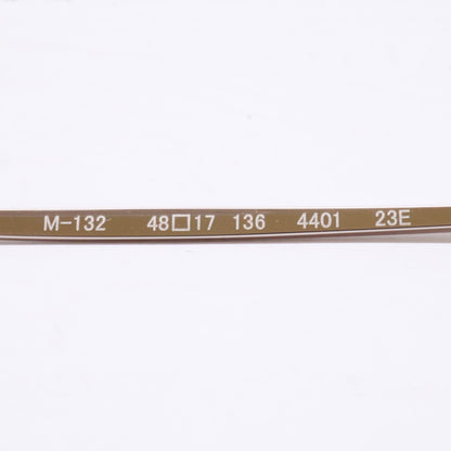 999.9 フォーナインズ 【新品同様】M-132 4401 ミックスフレーム オーバルシェイプ アイウェア 眼鏡