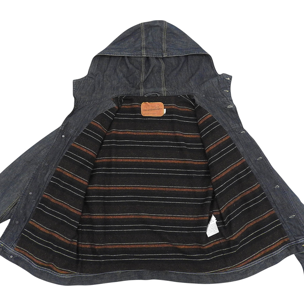 DIESEL ディーゼル JUZIHOOD ヴィンテージ加工 フーデッド デニムジャケット メンズ インディゴ XL ジャケット