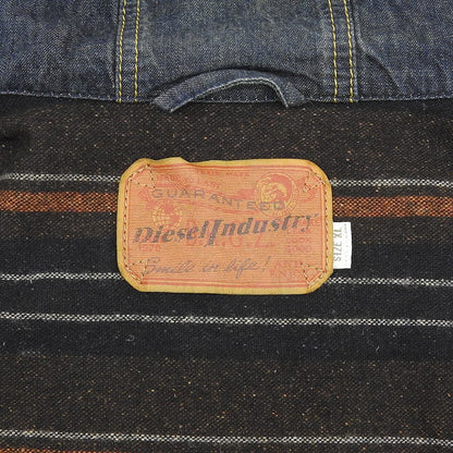 DIESEL ディーゼル JUZIHOOD ヴィンテージ加工 フーデッド デニムジャケット メンズ インディゴ XL ジャケット