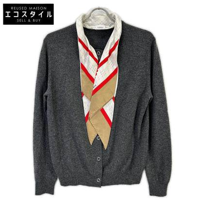 BURBERRY バーバリー 【国内正規】8030022 Maggie cardigan シルクスカーフ付 カシミヤ100％ ニットカーディガン トップス