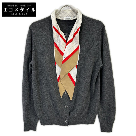 BURBERRY バーバリー 【国内正規】8030022 Maggie cardigan シルクスカーフ付 カシミヤ100％ ニットカーディガン トップス