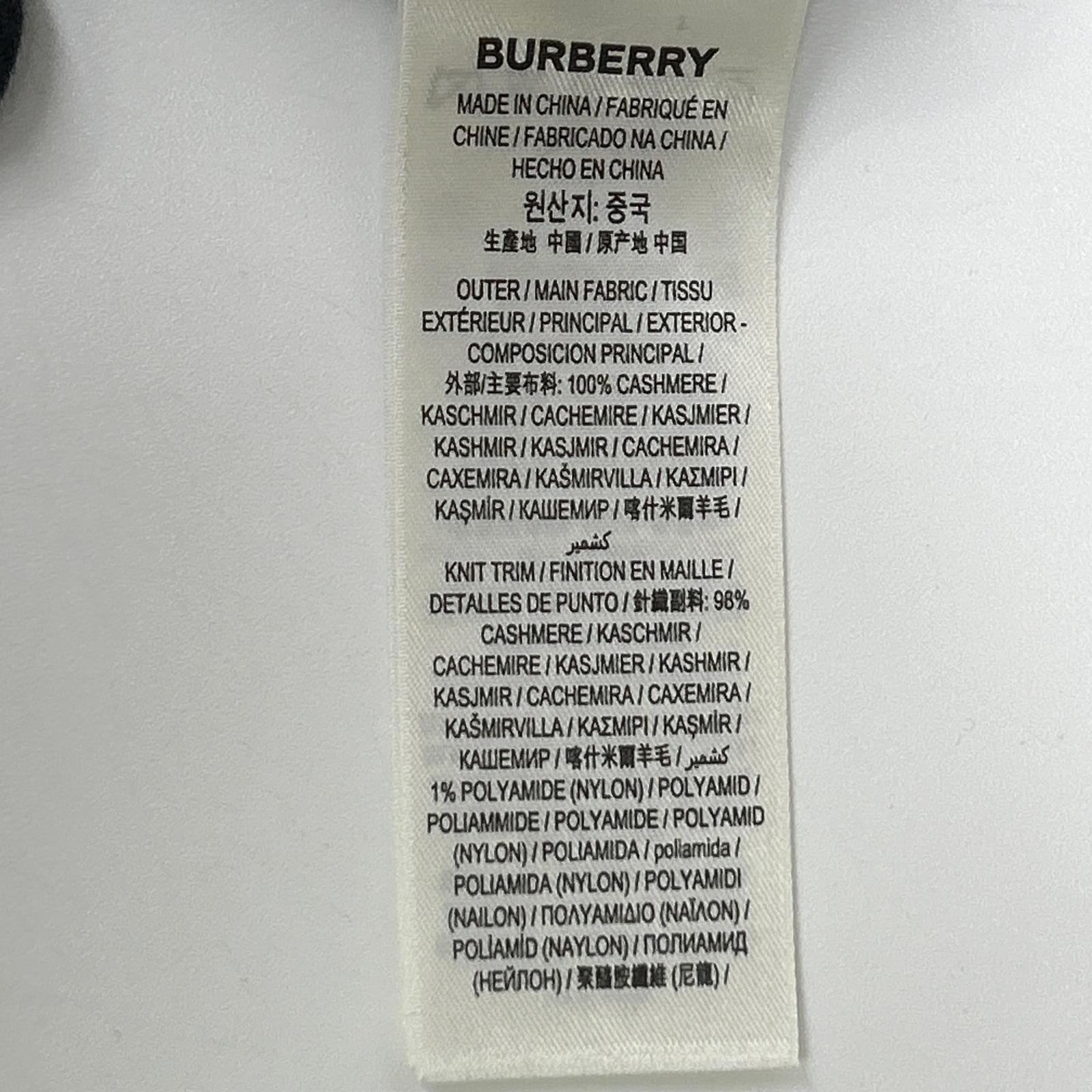 BURBERRY バーバリー 【国内正規】8030022 Maggie cardigan シルクスカーフ付 カシミヤ100％ ニットカーディガン トップス