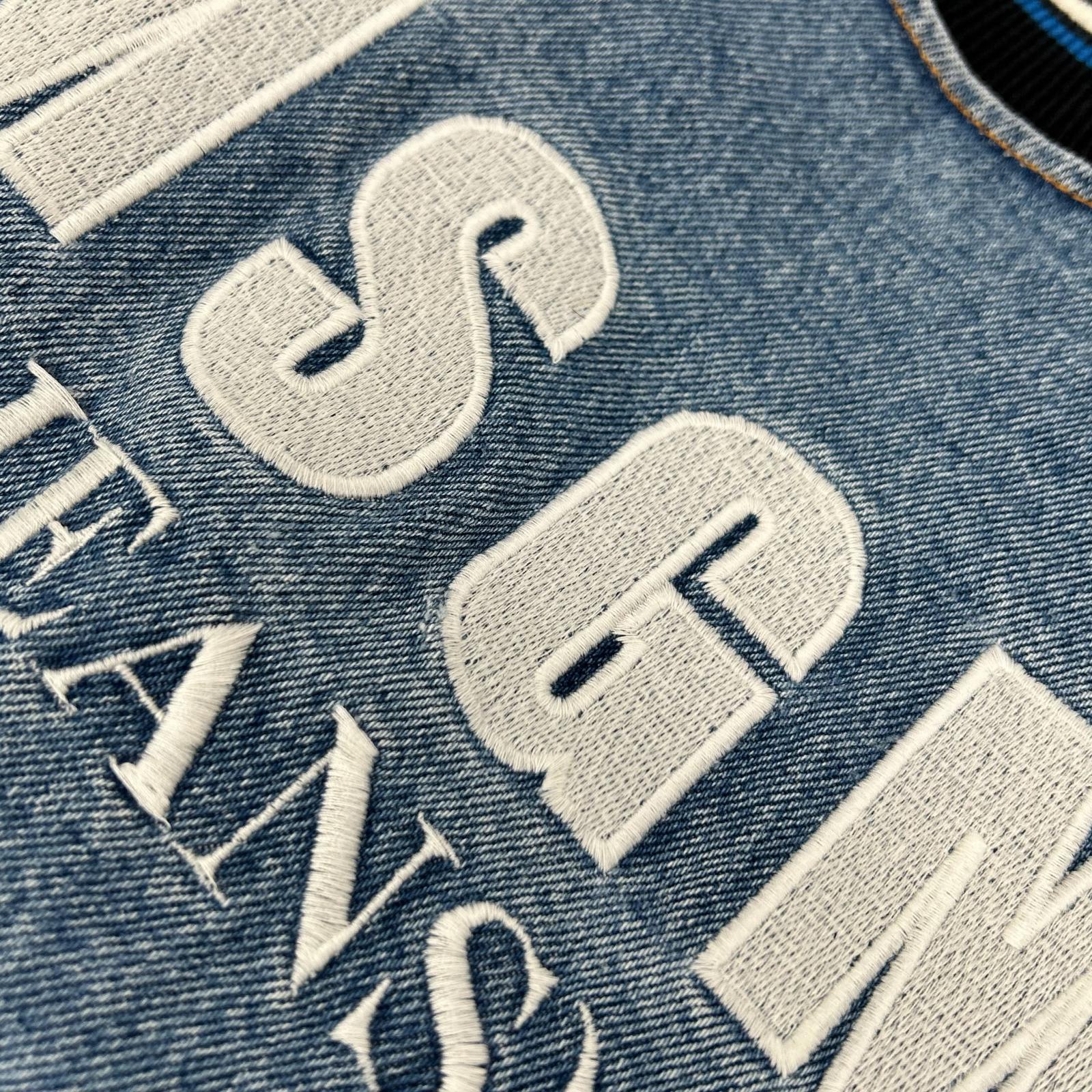 MSGM エムエスジーエム 18AW 2541MDH44L インディゴ バックロゴ デニムブルゾン ジャケット
