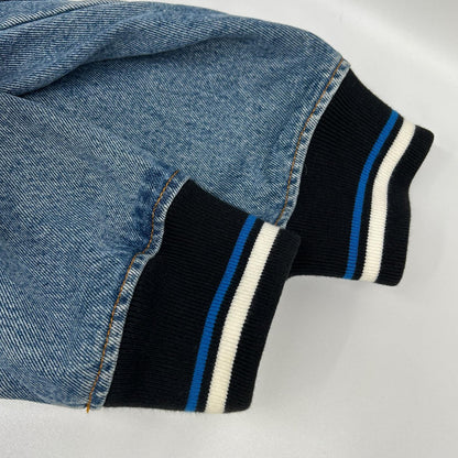 MSGM エムエスジーエム 18AW 2541MDH44L インディゴ バックロゴ デニムブルゾン ジャケット