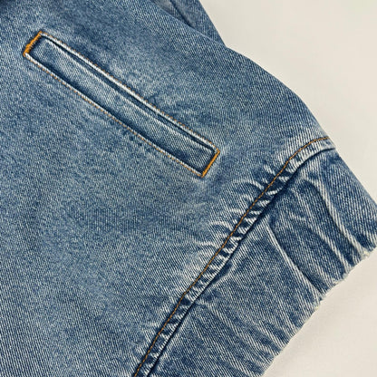 MSGM エムエスジーエム 18AW 2541MDH44L インディゴ バックロゴ デニムブルゾン ジャケット
