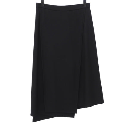 Helmut Lang ヘルムートラング ウール フロントスリット ヘンケイスカート レディース ブラック M 16-7307530-050-904 スカート
