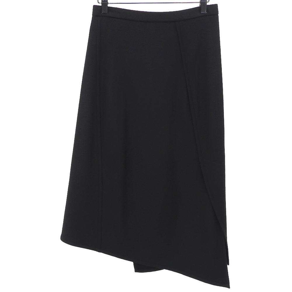 Helmut Lang ヘルムートラング ウール フロントスリット ヘンケイスカート レディース ブラック M 16-7307530-050-904 スカート