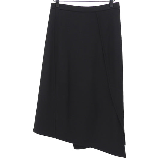 Helmut Lang ヘルムートラング ウール フロントスリット ヘンケイスカート レディース ブラック M 16-7307530-050-904 スカート