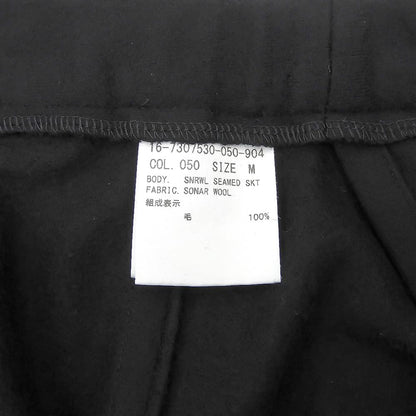 Helmut Lang ヘルムートラング ウール フロントスリット ヘンケイスカート レディース ブラック M 16-7307530-050-904 スカート