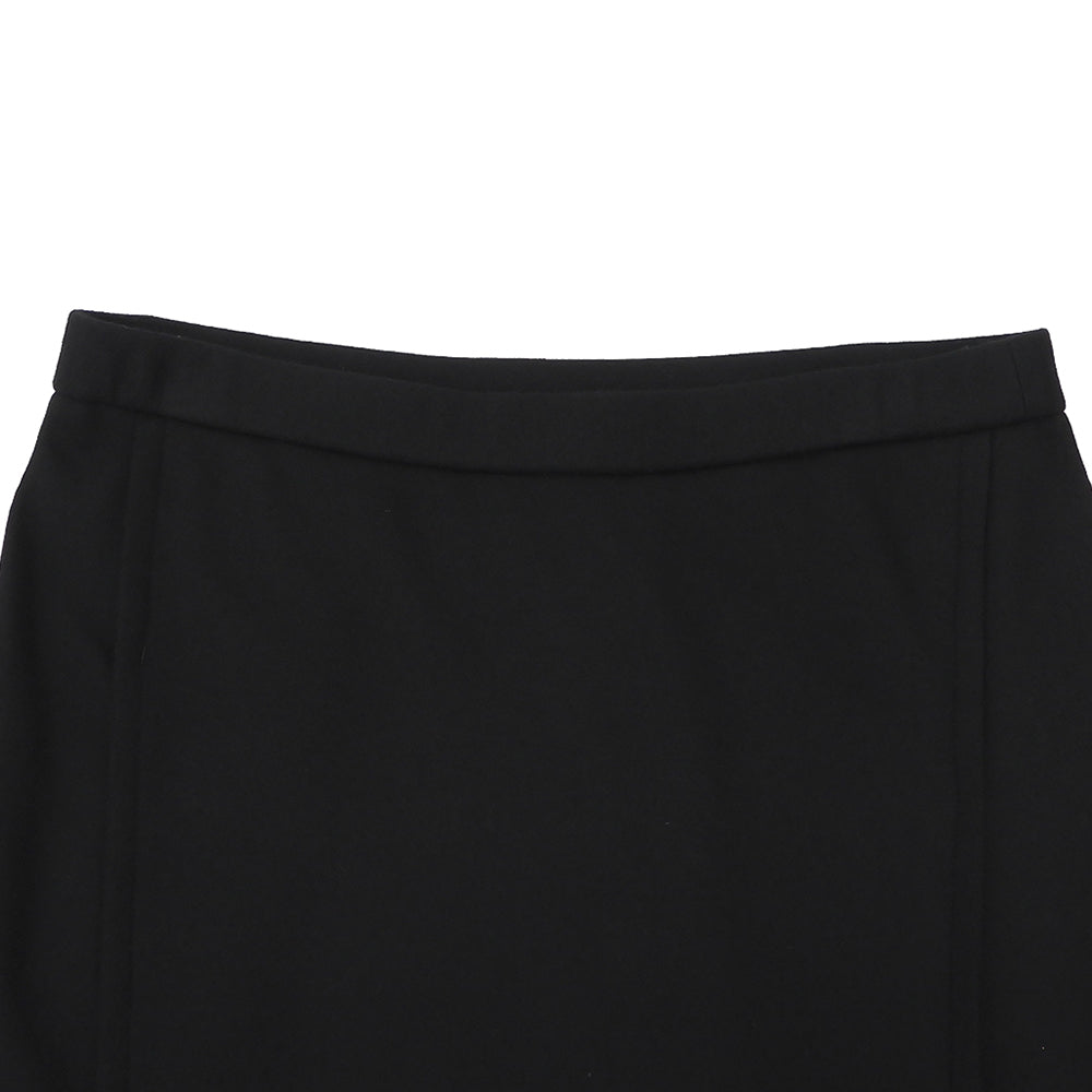 Helmut Lang ヘルムートラング ウール フロントスリット ヘンケイスカート レディース ブラック M 16-7307530-050-904 スカート