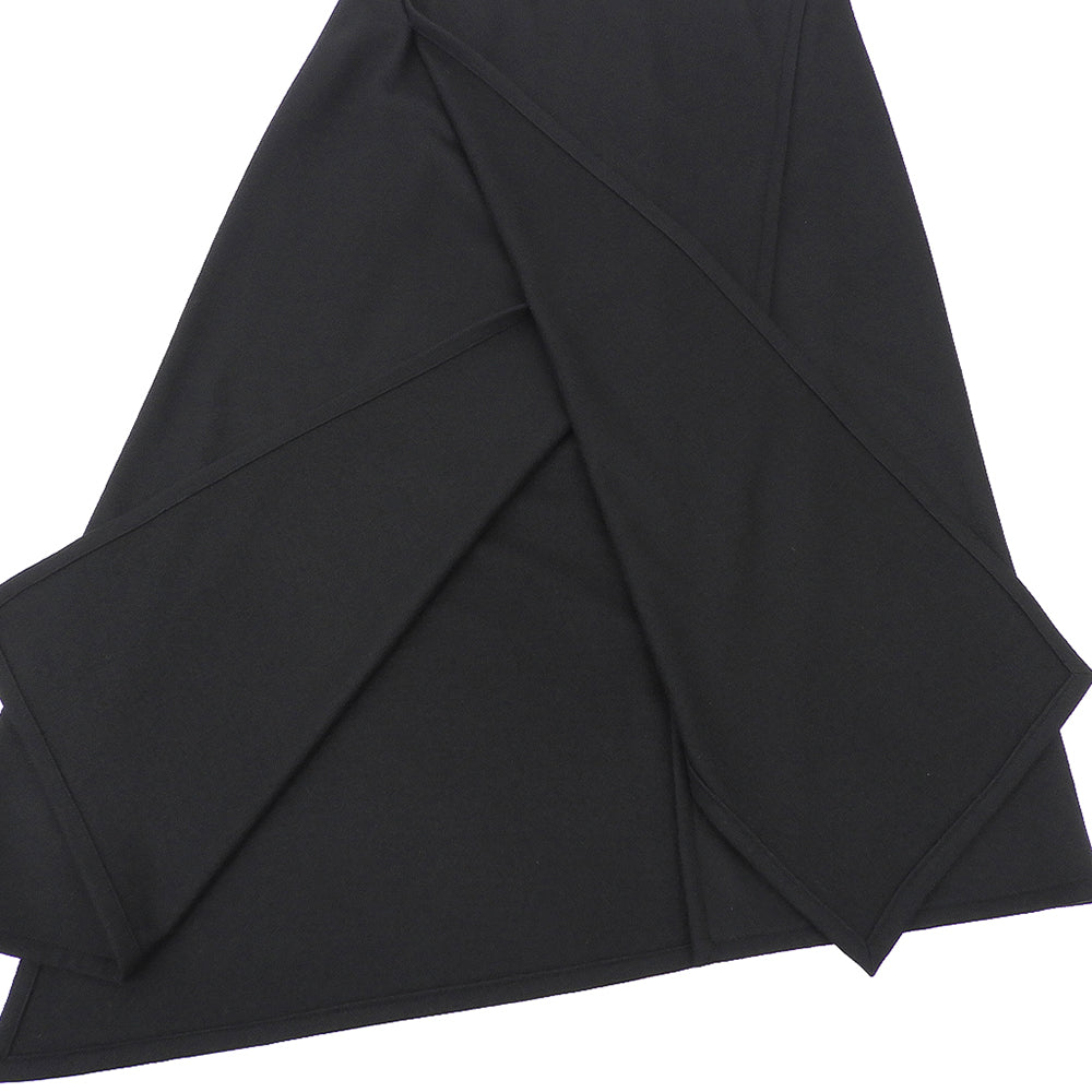 Helmut Lang ヘルムートラング ウール フロントスリット ヘンケイスカート レディース ブラック M 16-7307530-050-904 スカート