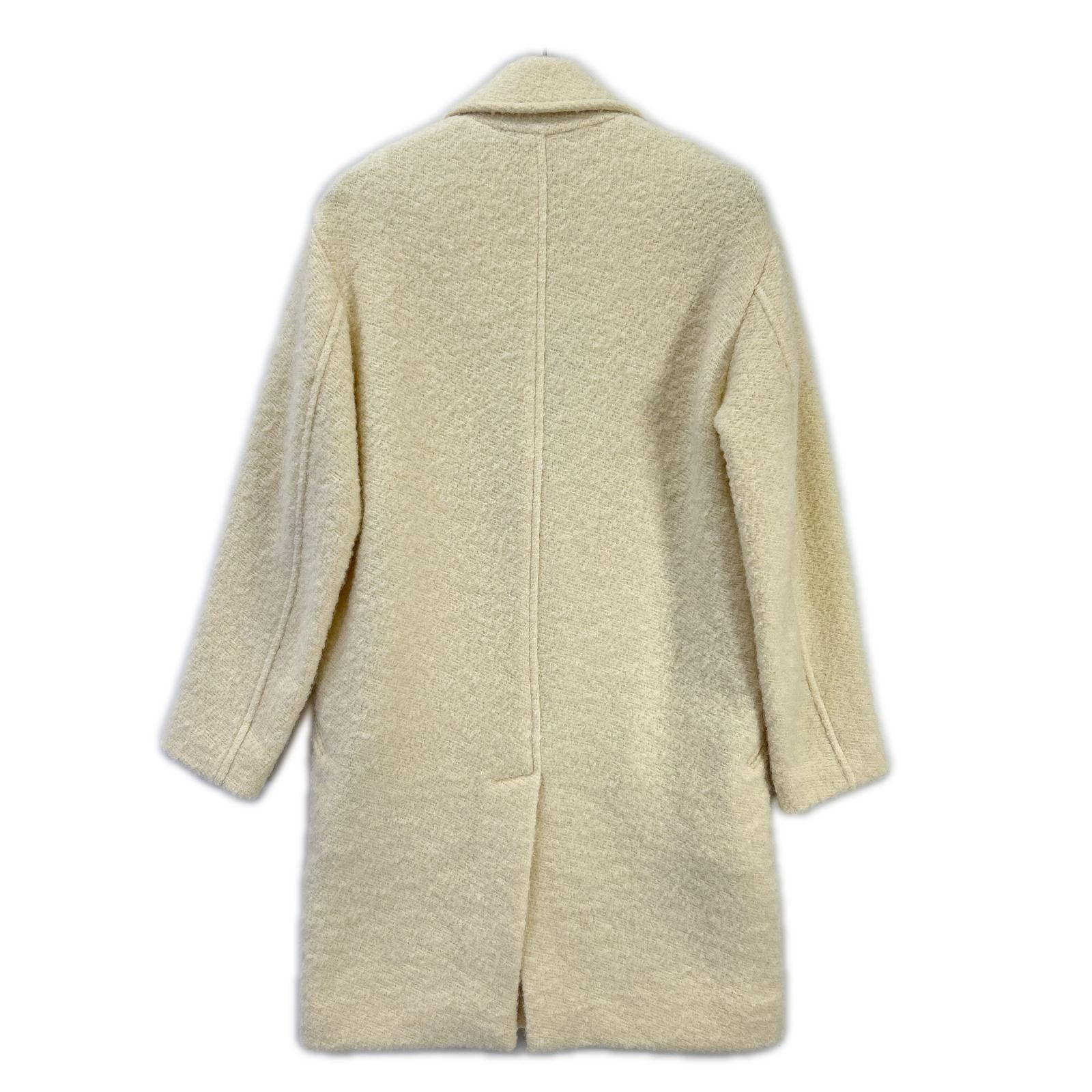 ISABEL MARANT ETOILE Isabel Marant Étoile 19A011E Ivory Wool-Alpaca DANTE Chesterfield Coat