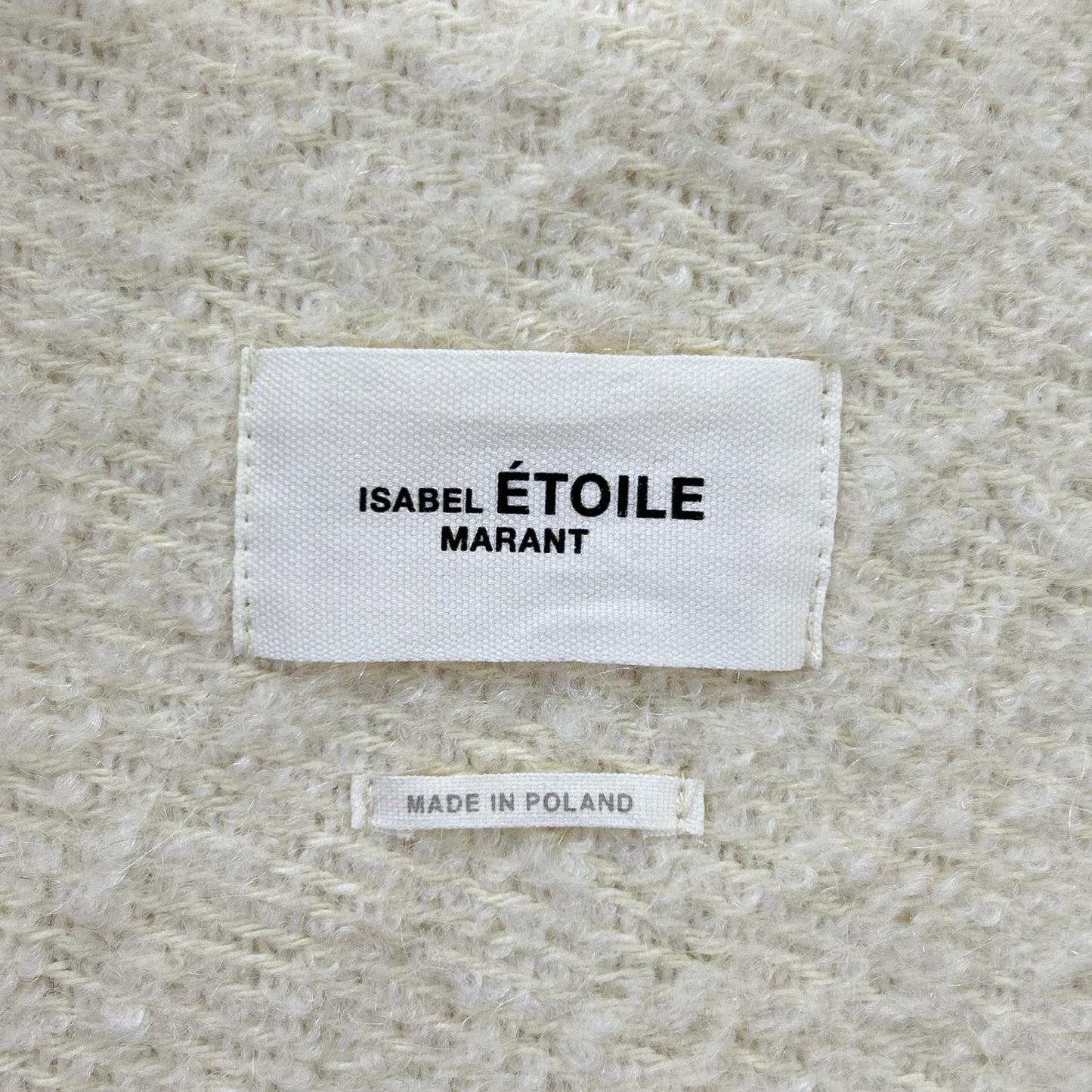 ISABEL MARANT ETOILE Isabel Marant Étoile 19A011E Ivory Wool-Alpaca DANTE Chesterfield Coat