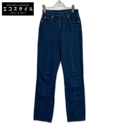 GUCCI グッチ 666799 XDBQT インディゴ コットン ホースビット ストレートレッグデニムパンツ ボトムス