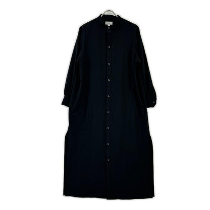 HYKE ハイク 23AW ブラック MAXI SHIRT DRESS ワンピース