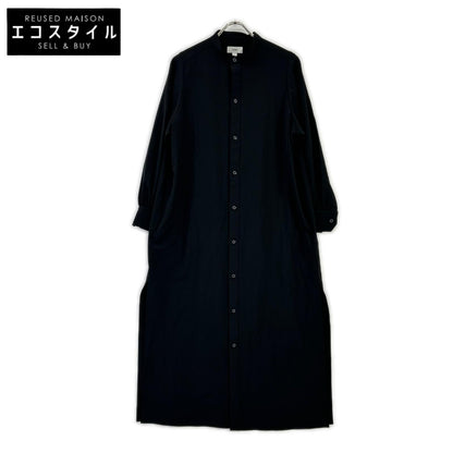 HYKE ハイク 23AW ブラック MAXI SHIRT DRESS ワンピース