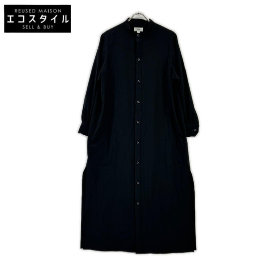HYKE ハイク 23AW ブラック MAXI SHIRT DRESS ワンピース