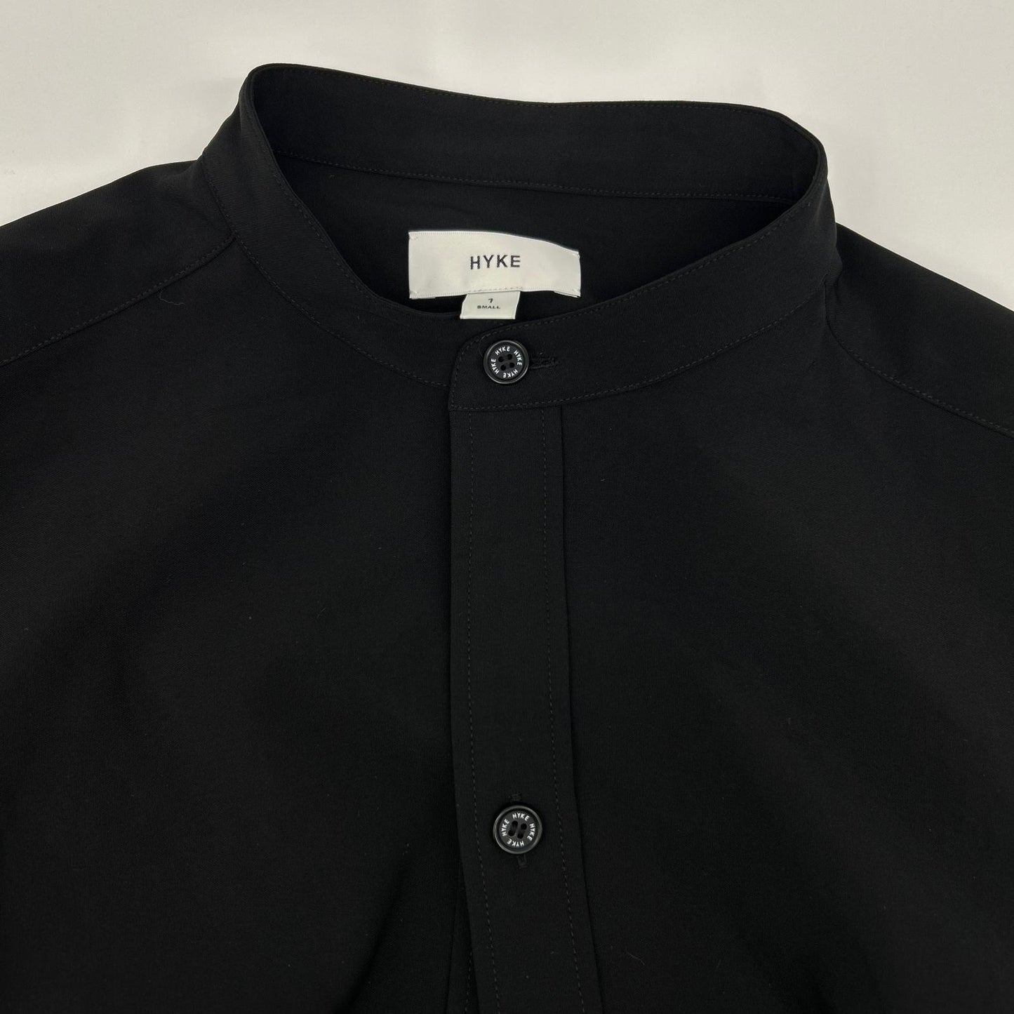 HYKE ハイク 23AW ブラック MAXI SHIRT DRESS ワンピース