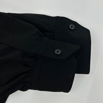 HYKE ハイク 23AW ブラック MAXI SHIRT DRESS ワンピース