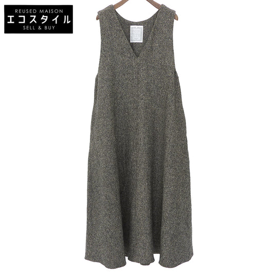 BEARDSLEY Beardsley colored-nep jumper skirt dress women's gray 1 dress