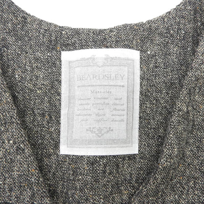 BEARDSLEY ビアズリー カラーネップ ジャンパースカート ワンピース レディース グレー系 1 ワンピース