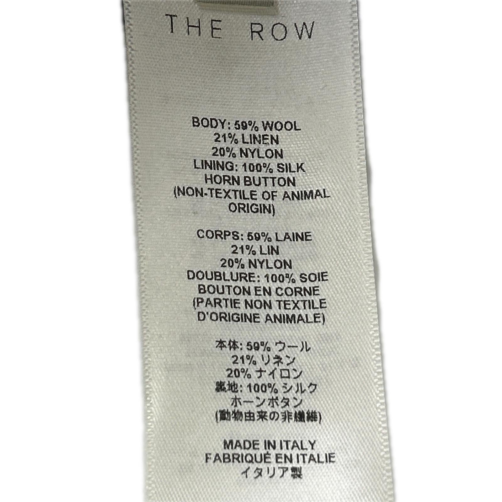 THE ROW ザ ロウ 【美品/国内正規】8719W3677 Lilas ハイライズ ワンタック スラックス ボトムス