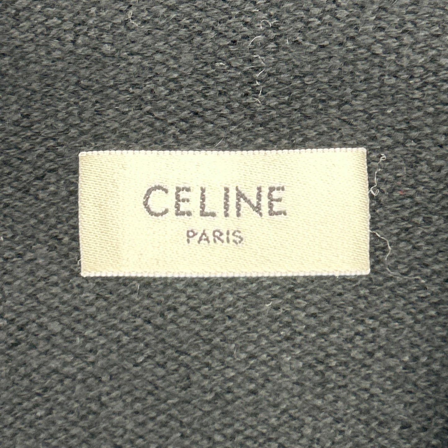 CELINE セリーヌ 【美品/国内正規】2A65L373N サルキー刺繍 カシミヤ100％ プルオーバー ニットパーカー トップス