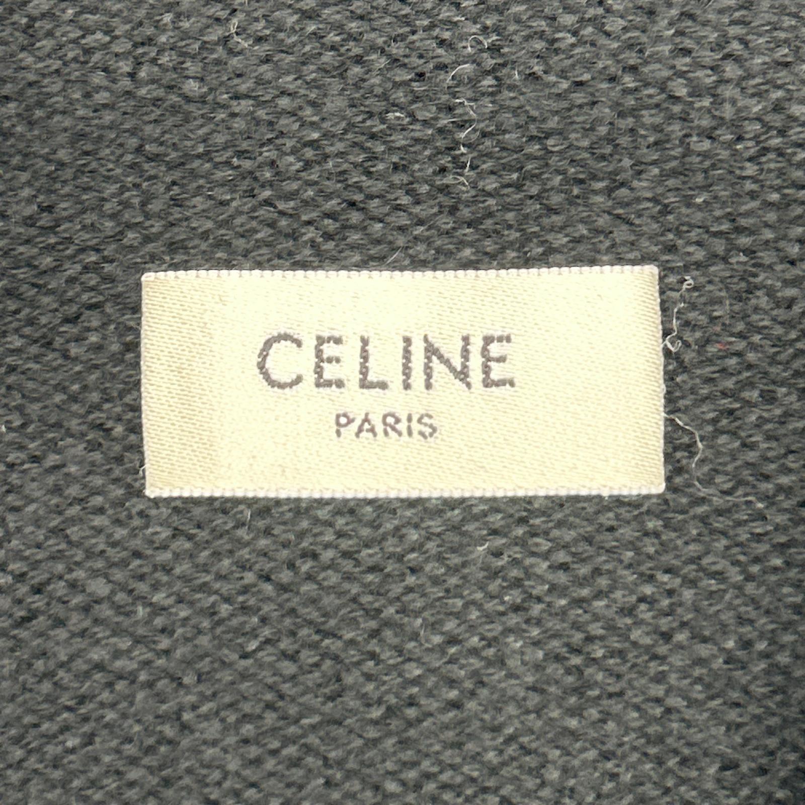CELINE セリーヌ 【美品/国内正規】2A65L373N サルキー刺繍 カシミヤ100％ プルオーバー ニットパーカー トップス