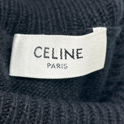 CELINE セリーヌ 【美品/国内正規】2A88T2070 サルキー刺繍 カシミヤ100％ タートルネック ショート丈ニットセーター トップス